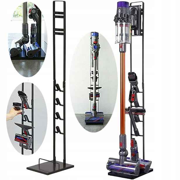 Stojan Na Vysavač Kovový Držák Na Hubice Výška 127 CM Pro Dyson V10