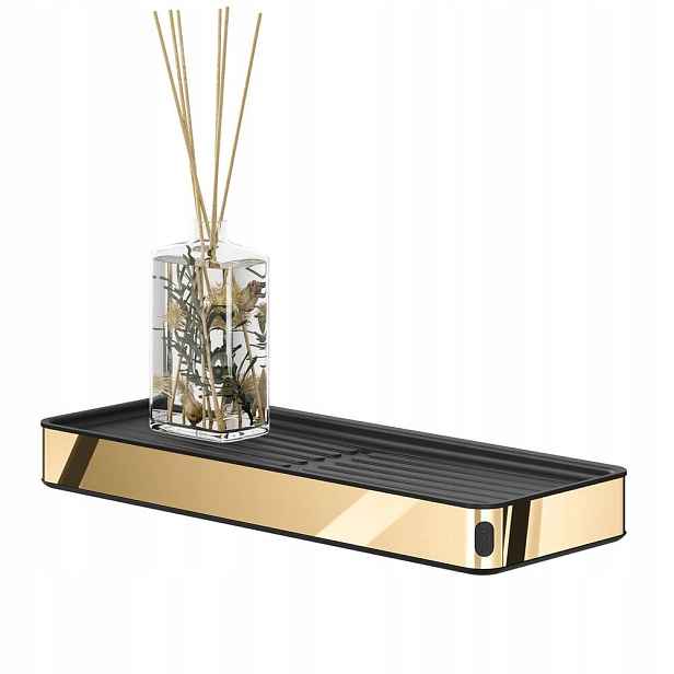 Tiger Cooper Gold polička 28 cm nerezová ocel leštěná/zlatá 800561