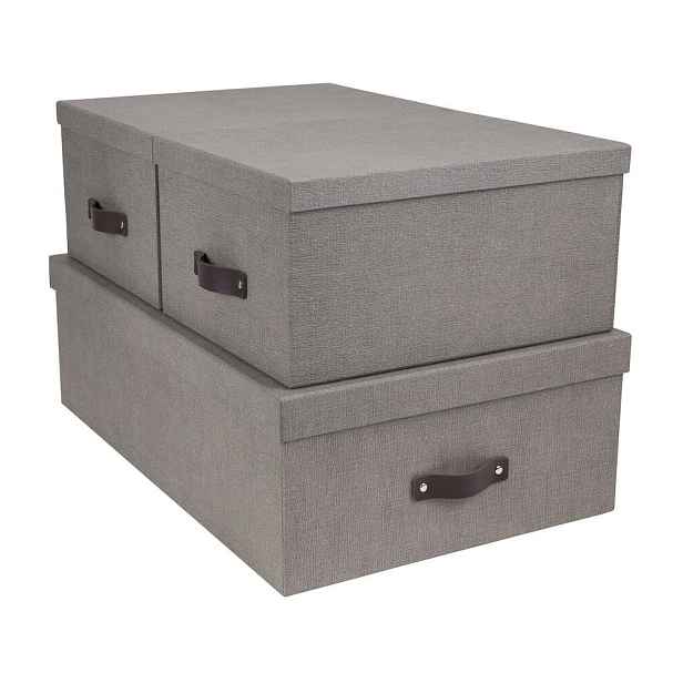 Úložné boxy s víkem v sadě 3 ks Inge – Bigso Box of Sweden
