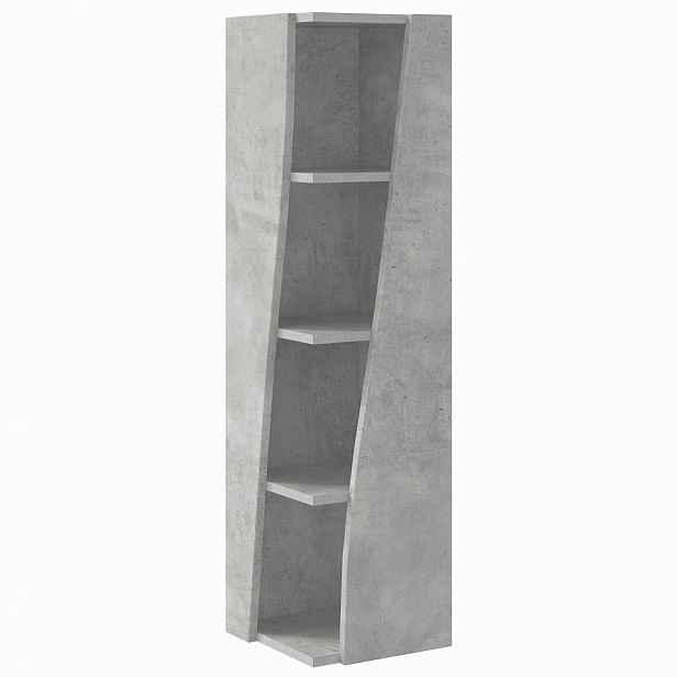 vidaXL Rohová skříňka 27,5x27x102cm Kompozitní dřevo Betonově šedá