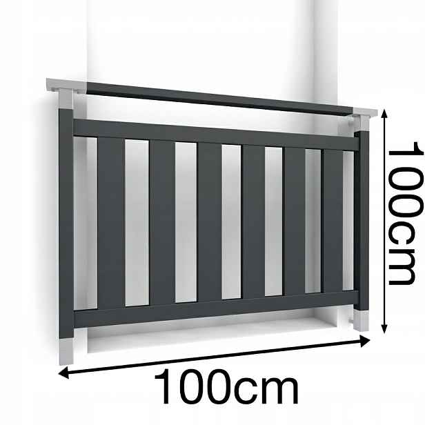 Prestige Francouzský balkon 100 cm Balustrada Ral