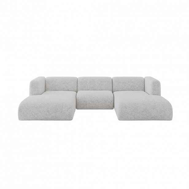 ALTDECOR SEDACÍ SOUPRAVA DO U MIRA-U1 317x179x70 Šedá Velur