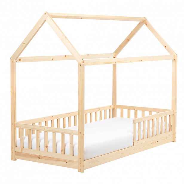 Beliani DĚTSKÁ POSTEL 90x200 cm Světlejší Odstín dřeva Cossaye