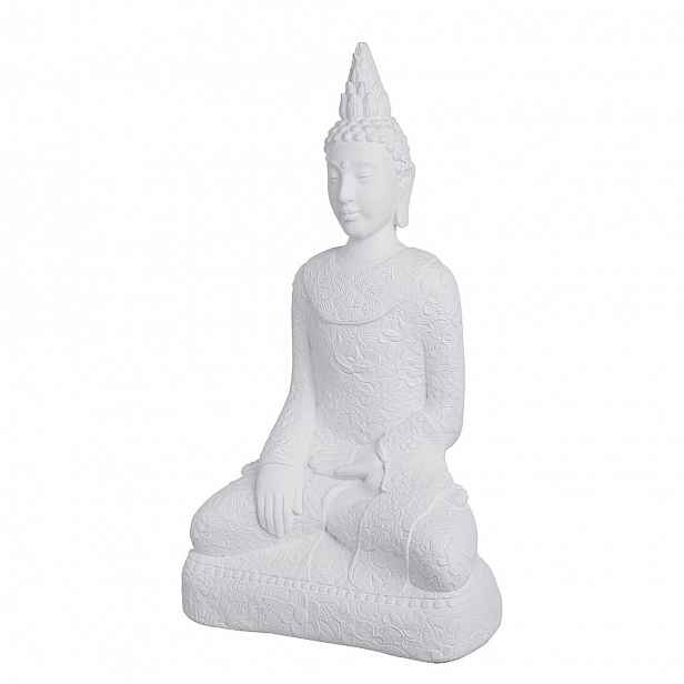 Butlers Soška BUDDHA, bílá 58 cm