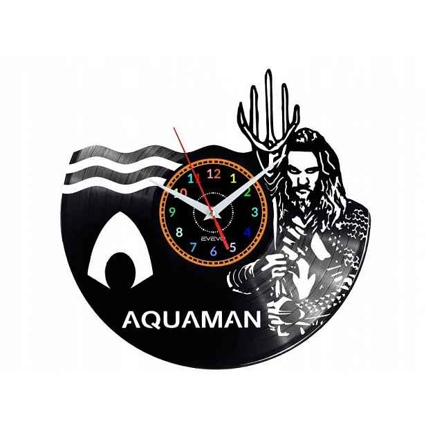 Aquaman Dárek Originální dekorace do domu Hodiny z vinylové desky