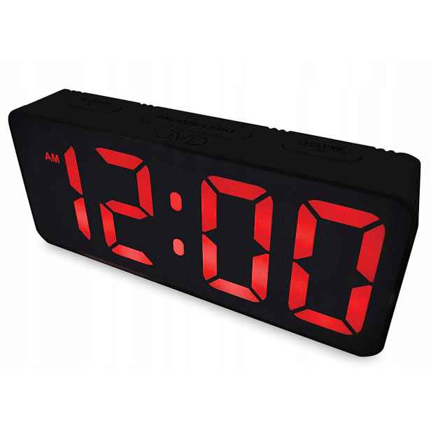 Červený Čitelný Budík Led Jvd SB524.2 Alarm Regulace Hlasitosti