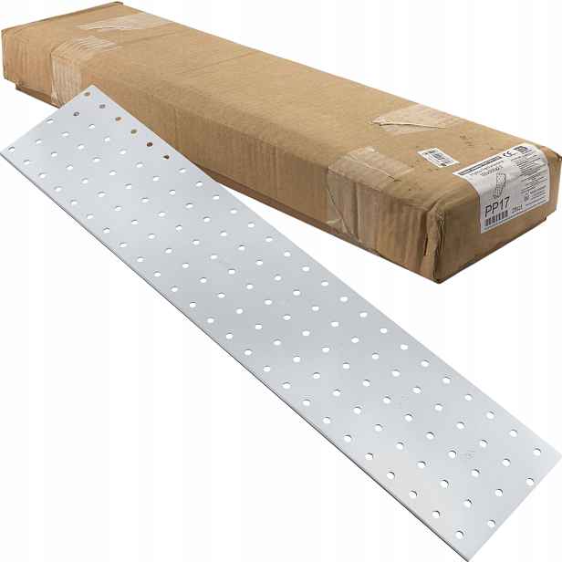 Děrované dlaždice 100x500 x 2mm 25 ks Tesařské spojky ploché PP17