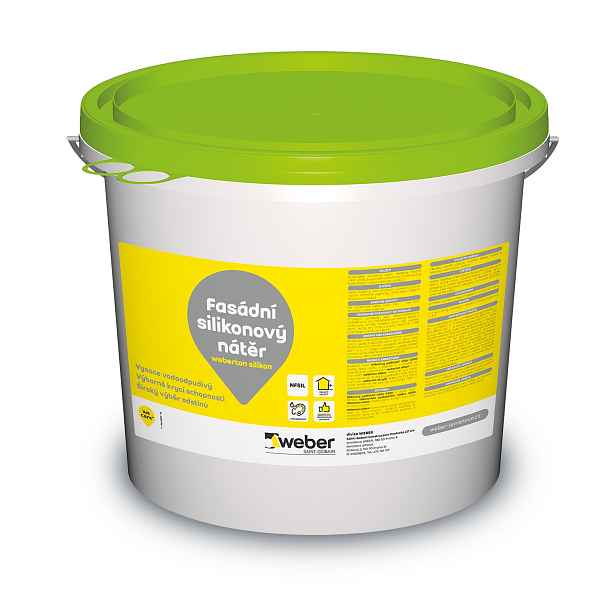 Barva fasádní weberton silikon SE1E 5 kg