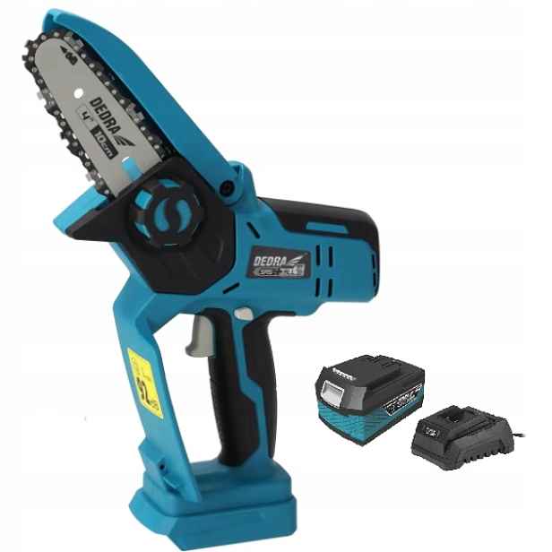 Dedra Mini řetězová pila akumulátor 4AH Sada Sas+ DED7099 18V vodící lišta 4"