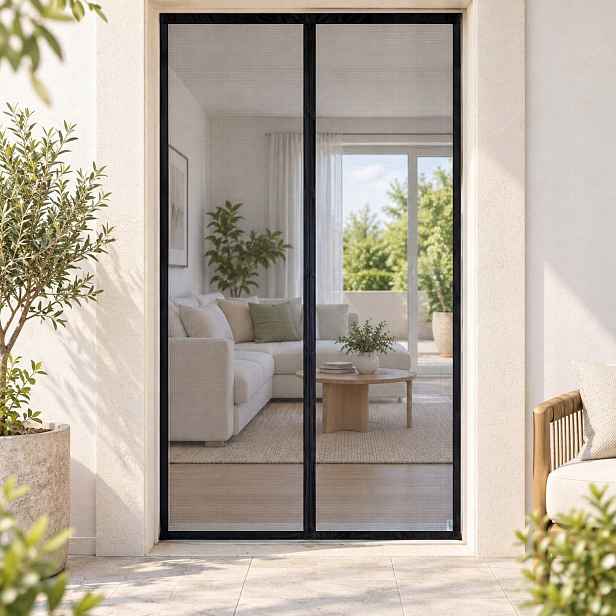 Moskytiéra Apalus Vp 75x210 cm magnetická černá odolná vůči drápům