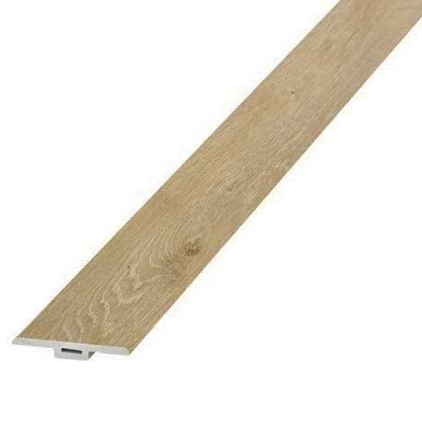Podlahová přechodová lišta T-LINE Jasper 1,2 m, 1200x35 mm, hnědá, Egibi