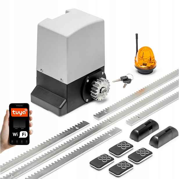 Pohon Pro Posuvnou Bránu Automat ARM600 6m/600kg 4 Ovladače Set Wifi