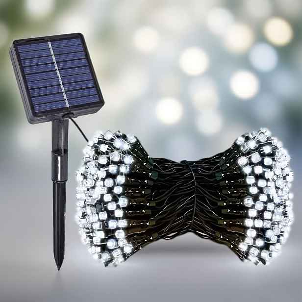 TEMU Vysoce kvalitní solární světelný řetěz, 50LED/23ft/7m, venkovní světelný řetěz pro sváteční dekorace, ideální pro výzdobu dvorů, stromů,