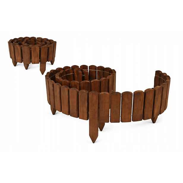 Rolborder Palisáda H20/35 cm 2 m Světle hnědá