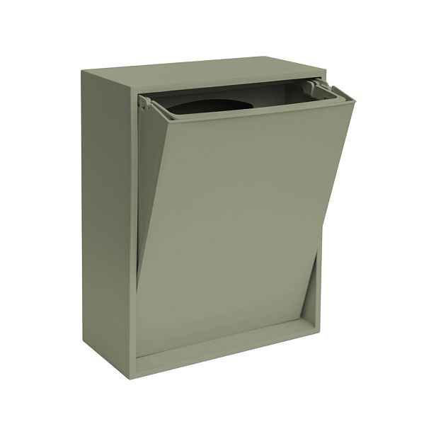 Šedozelený odpadkový koš na tříděný odpad/nástěnný z recyklovaného plastu Recycling Box – ReCollector
