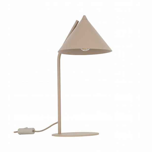 Stolní Noční Lampa Béžová Kovová Klasika Kabinet Cono Tk Lighting