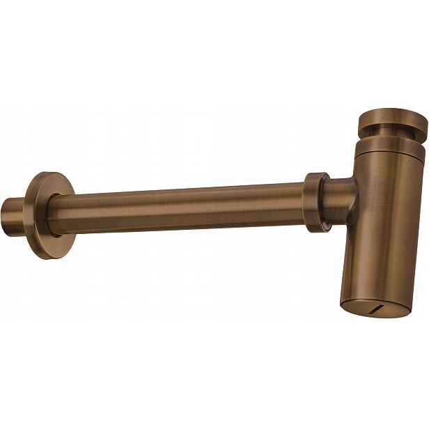 Dekorativní Umyvadlový Sifon, kartáčovaný bronz, Ø32 mm 1 1/4"