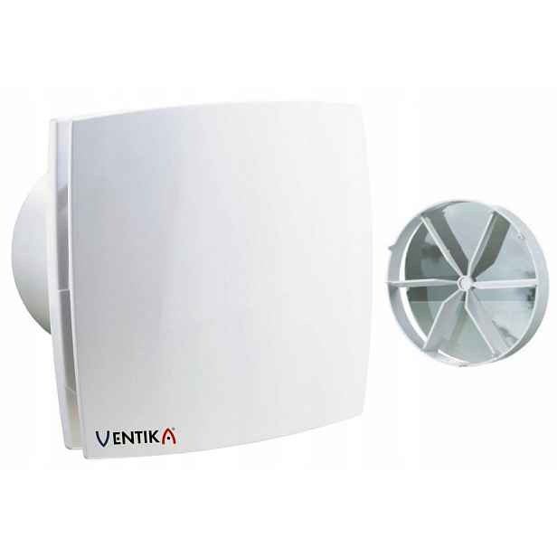 Koupelnový ventilátor Ventika fi 125 mm Snímač vlhkosti Časovač Zpětný ventil