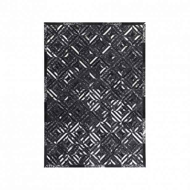 Novel KOBEREC TKANÝ NA PLOCHO, 80/150 cm černá, barvy stříbra