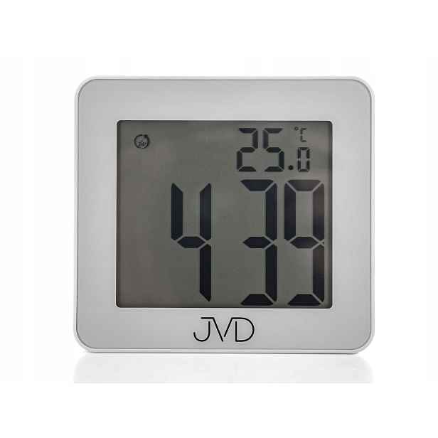 Budík Jvd SH8209 Bílý Alarm Teploměr Časovač Stopky