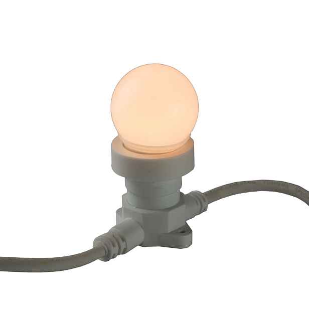 LED žárovka LBE, teple bílá, 6 diod, patice E27, IP44
