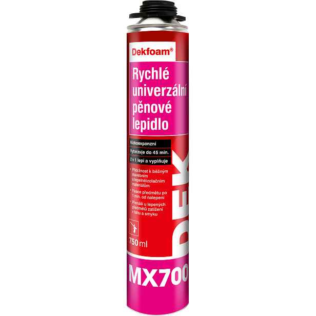 Lepidlo rychlé univerzální pěnové DEKFOAM MX700 750 ml