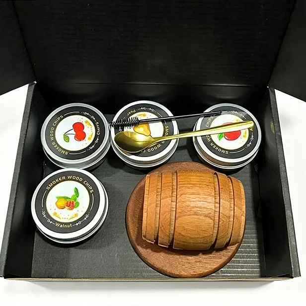 Sada Na Uzení Whisky Whiskey Smoker Dřevěná Aroma Dárek Pro Chlapa