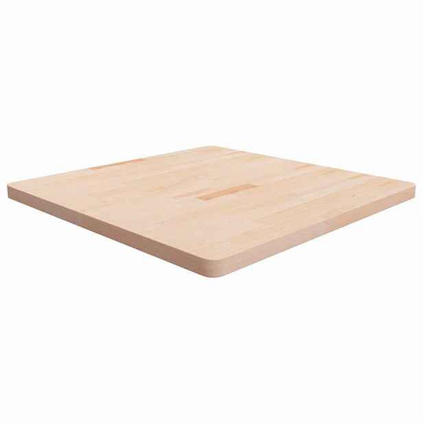 vidaXL Čtvercová stolní deska 90x90x4 cm masivní dub bez úprav