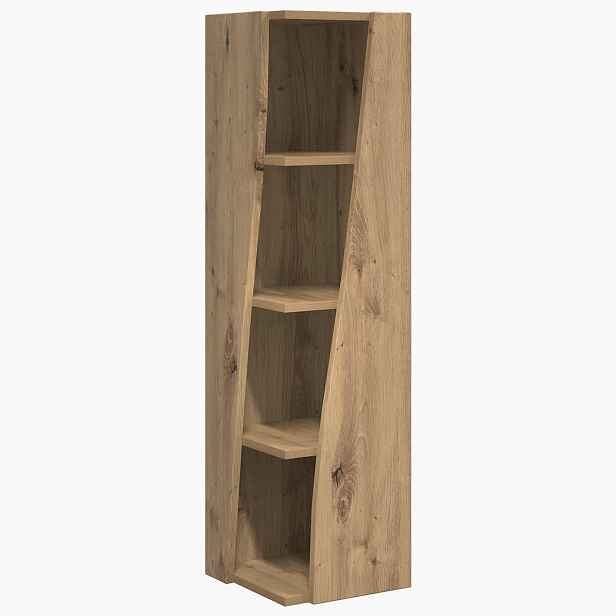 vidaXL Rohová skříňka 27,5x27x102cm Kompozitní dřevo Artisanový dub