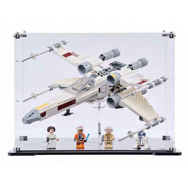 Vitrína Blacked Brick pro Lego Star Wars 75301 Stíhačka X-Wing Skywalkera