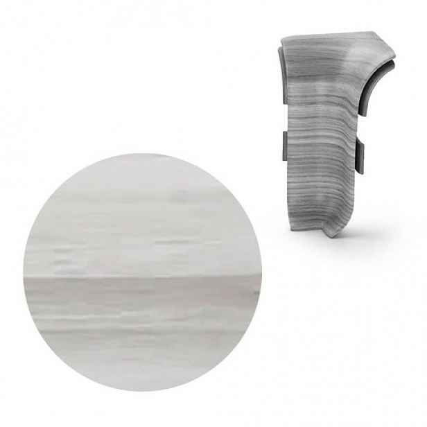 Vnitřní roh k soklu Naturel Macquarie , PVC délka 0,5 cm, výška hrany 56 mm, NATNGTWH2