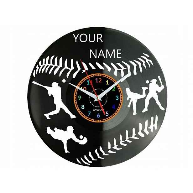 Baseball Vaše jméno Nápad na Dárek Nástěnná Dekorace z vinylové desky