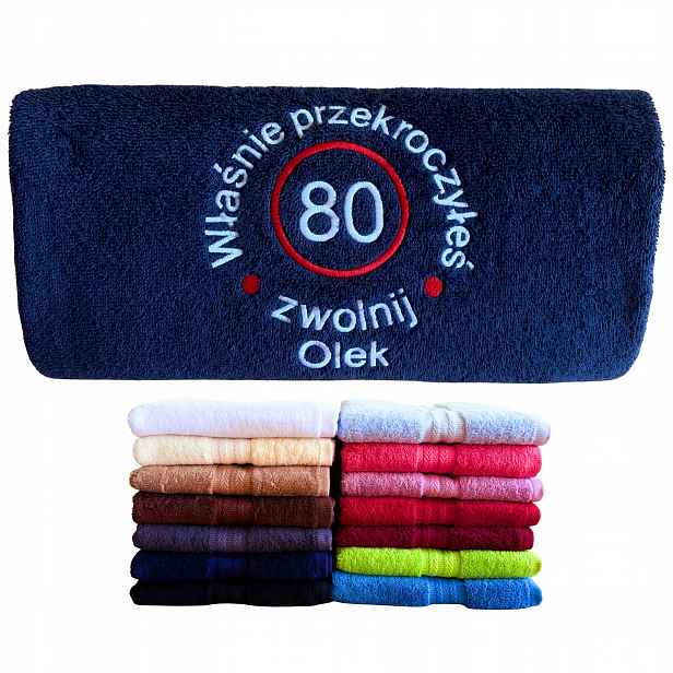 Dárek k 80. narozeninám pro tatínka, dědečka, strýčka, muže, 80 let, Ručník