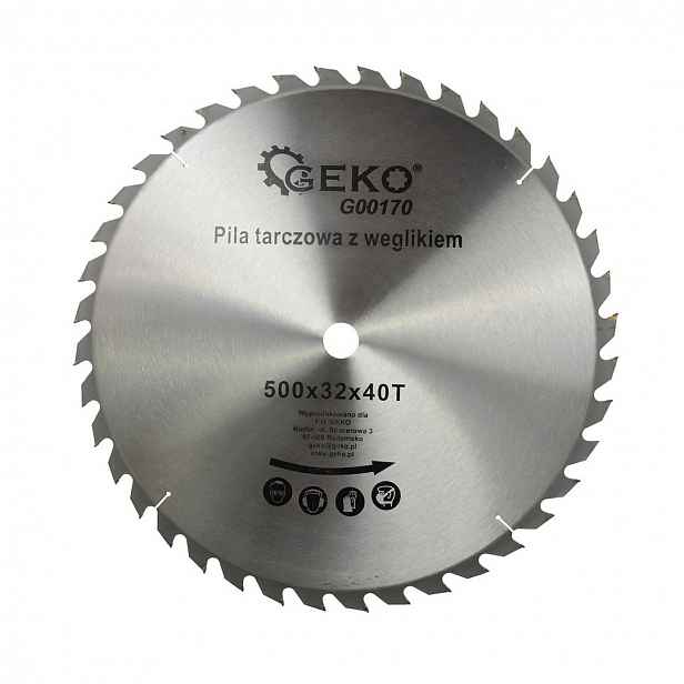 Kotoučová pila na dřevo Geko G00170 s vidlicí 500x32 mm 40T
