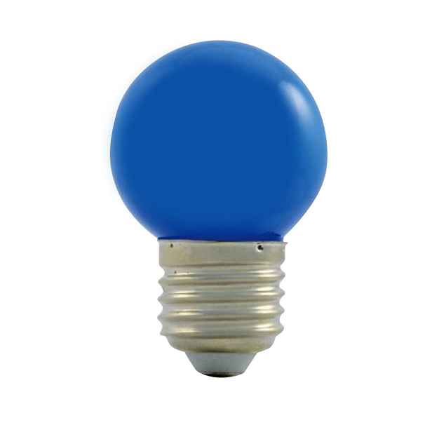 LED žárovka LBE, modrá, 6 diod, patice E27, IP44