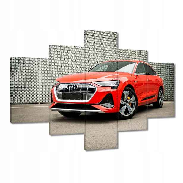 Obrazy 100x70 Červené Audi e-tron