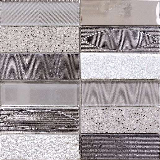 Mozaika Geo gris 30x30 cm mat / lesk GEOGR