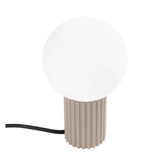 Taupe stolní lampa se skleněným stínidlem (výška 19 cm) Orbital – Sollux