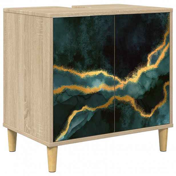 vidaXL Koupelnová skříň WIJHE Sonoma 60 x 40 x 60 cm Kompozitní dřevo