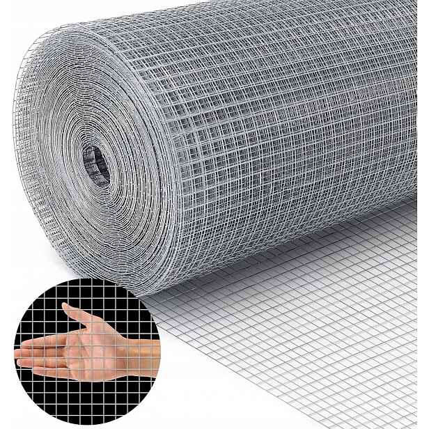 Síť proti hlodavcům 50 cm x 10 m na krtky, kuny, nornice, kovová, pozinkovaná
