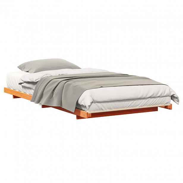 vidaXL Rám postele Voskově hnědá 80 x 210 cm Masivní borové dřevo
