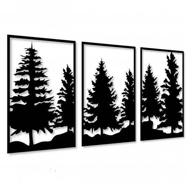 Ažurový Obraz Nástěnná Dekorace 3D Panel 120 cm Obrazy Do Obýváku Trídílný