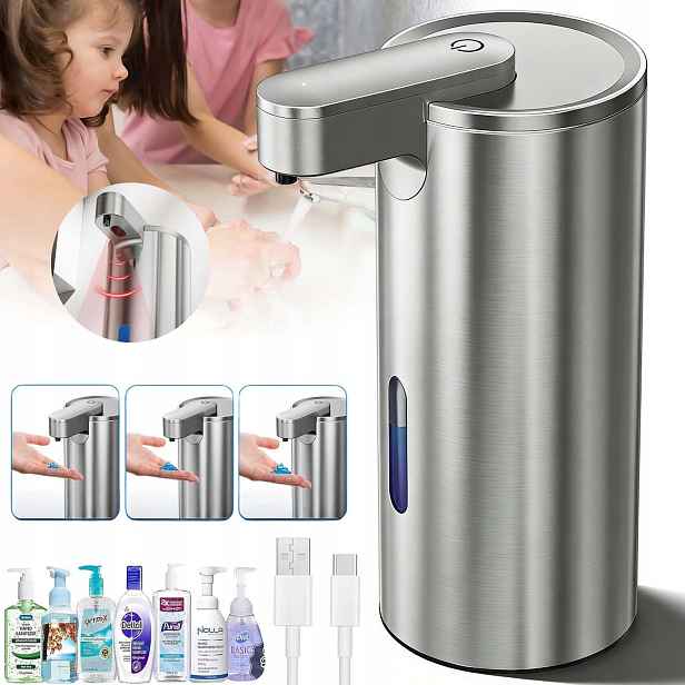 Velký Bezdotykový Automatický Dávkovač Mýdla S Voděodolným Dávkovačem 340 ML