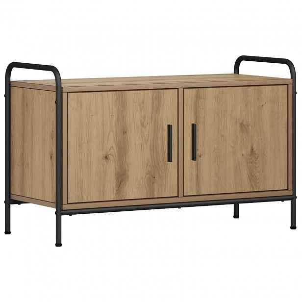 vidaXL Televizní skříň 79,5 x 33 x 50 cm Dub artisan Kompozitní dřevo