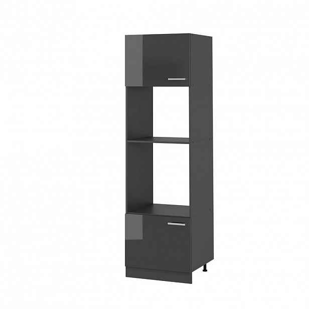 Vicco SKŘÍŇKA NA MIKROVLNNOU TROUBU R-Line Antracitový vysoký lesk 60 cm