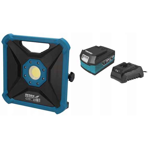 Dedra Dílenská lampa akumulátor 4AH 18V Sas+all DED7071 Cob Led 6500K