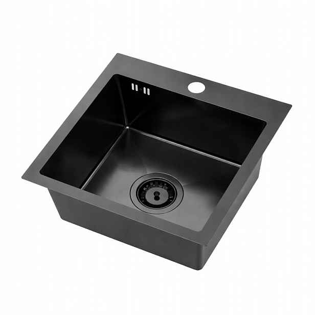 Gala 40 Ocelový dřez Pvd Black Do Skříňky 40 CM