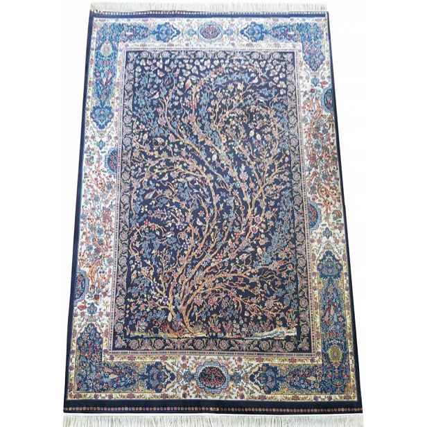 Kusový koberec Qum Silk 11 modrý 200x300