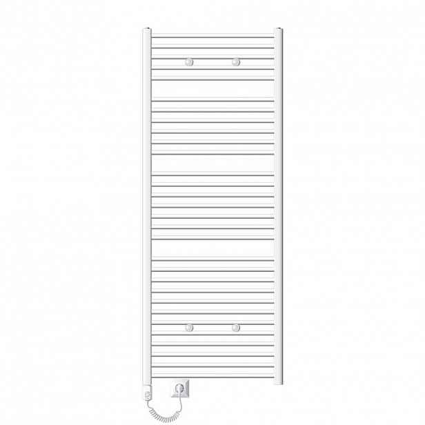 LuxeBath ELEKTRICKÝ KOUPELNOVÝ VÝHŘEV Sahara 750 x 1800 mm, bílý, zakřivený, s topným tělesem 1200 W