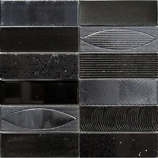 Mozaika Geo negro 30x30 cm mat / lesk GEONE